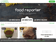 Tablet Screenshot of foodreporter.fr